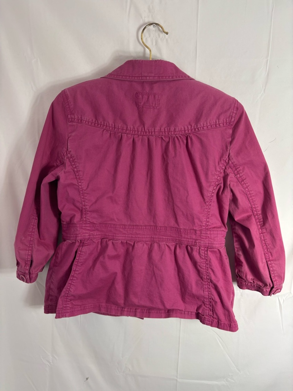Magenta Pink Babydoll Artsy Indie Sleeze Twee Lightweight Spring Jacket Size M - Picture 2 of 13